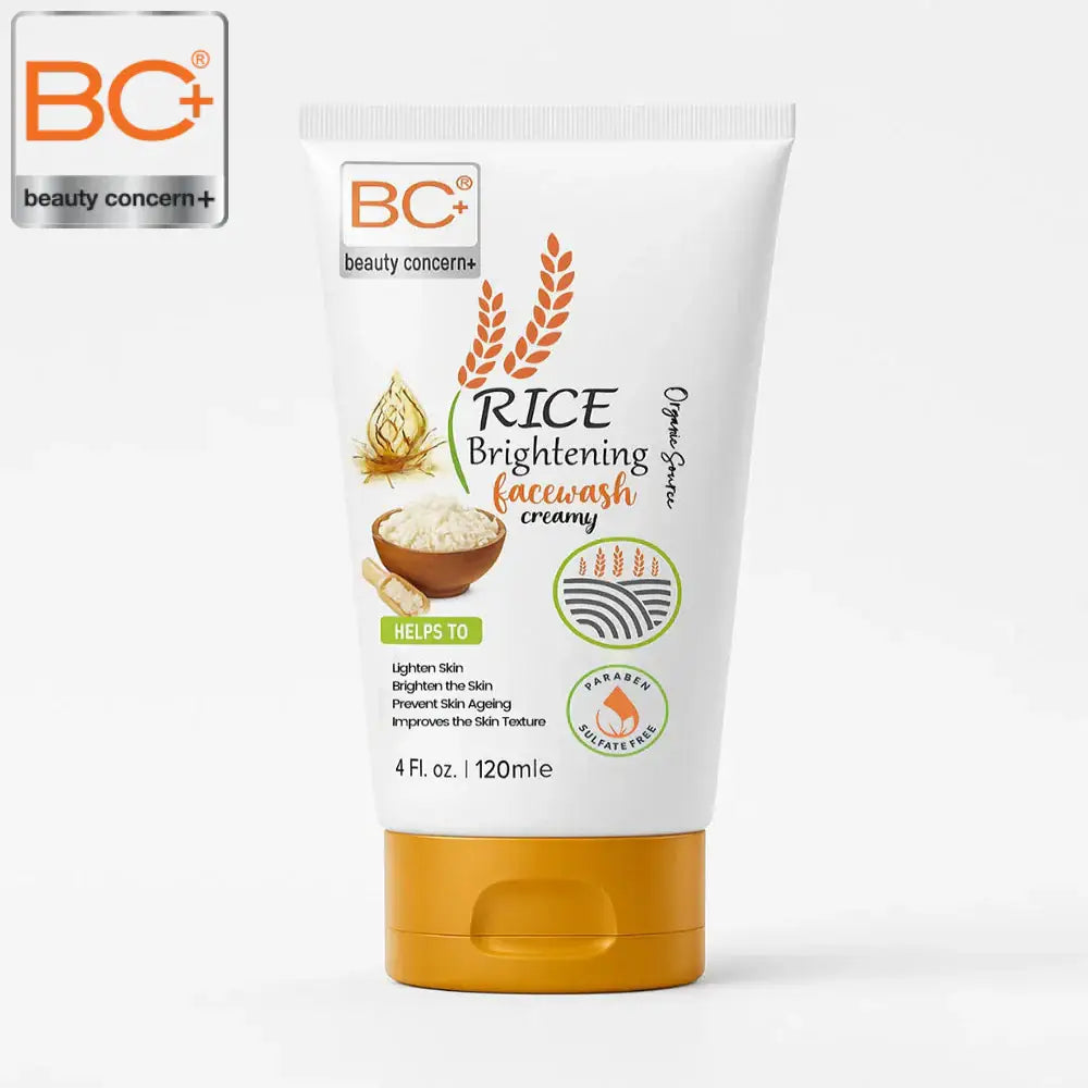 BC+ Rice Face Wash 120ml Skin care product